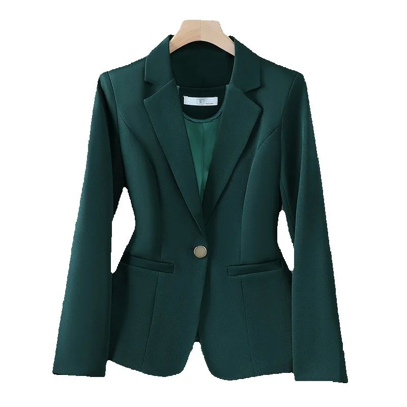 Winter Clothing Work - 春秋長袖ブレザー女性コート新しいレディースビジネスワークスーツジャケット韓国シングルボタンブレザー女性の上着