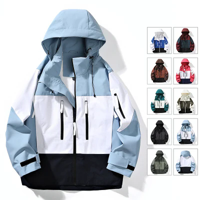 Windproof Jacket Softshell - メンズウィンターパーカー2025新作防風ジャケットコートメンズ秋アウターファッションアウトドアフード付きカジュアルパーカーメンズ