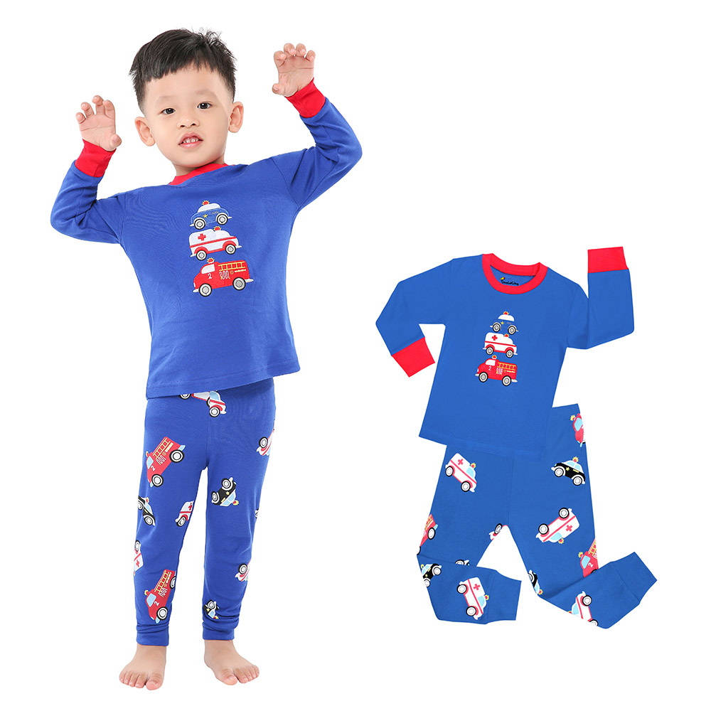Winter Clothing For Toddlers - 子供用コットンパジャマセット,2〜8歳の子供用パジャマ,2ユニット,100