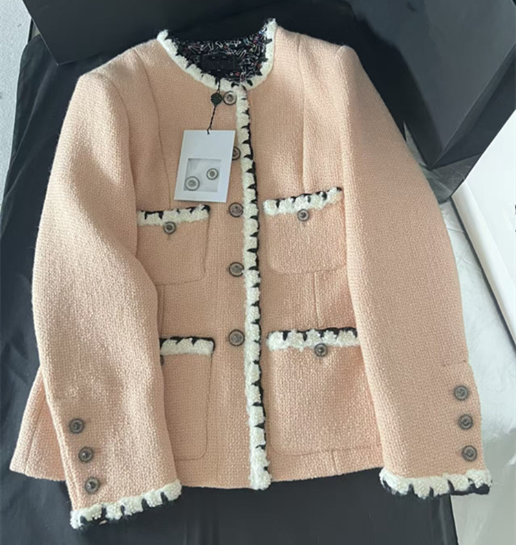 Winter Clothing Color - カスタマイズ可能なヨーロッパ女性服 新作夏スタイル2026 長袖ラベンダー色のシングルボタンツイードコートスカートセット