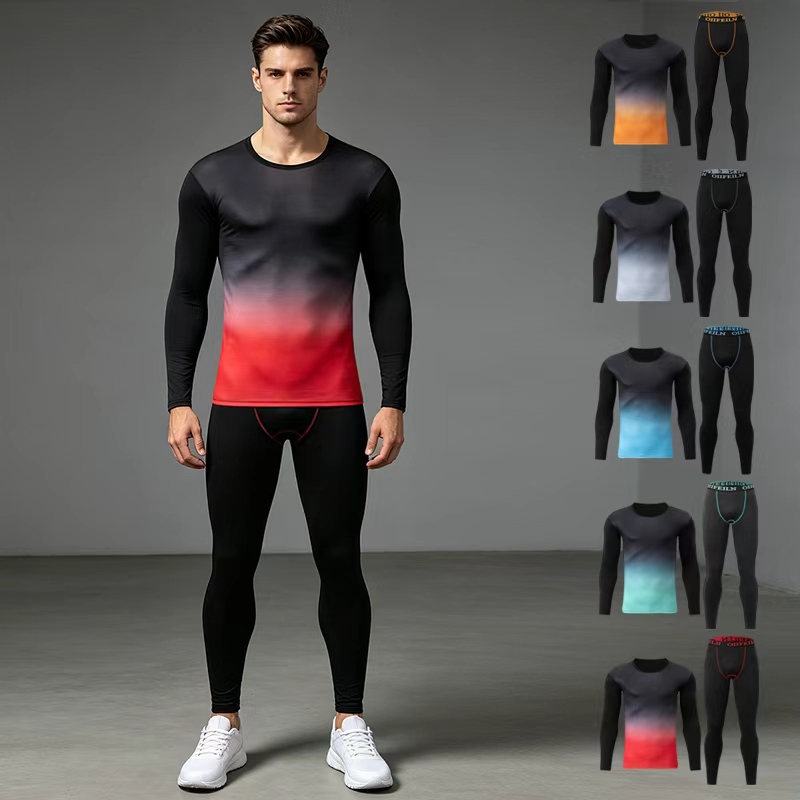 Winter Clothing Color - メンズ暖かいセット冬無地グラデーションミルクシルク暖かい快適ファッション弾性バンドホーム多機能秋服