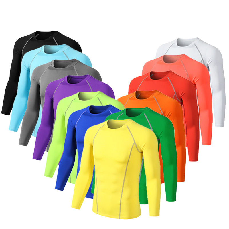 Winter Clothing For Toddlers - 男性女性キッズ子供少年少女圧縮ランニングロング Tシャツフィットネススポーツバスケットボールサッカージムスポーツウェア服 B1004