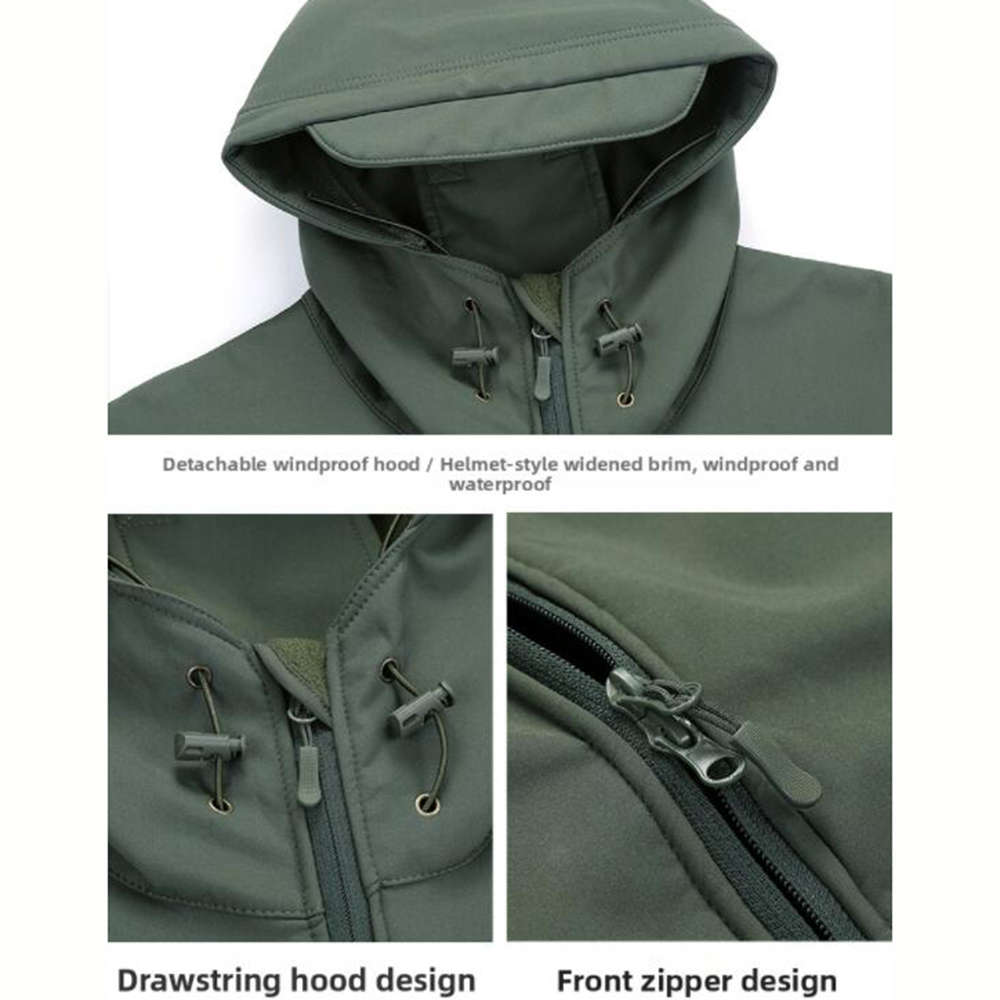 オートバイソフトシェルジャケット男性用戦術防風防水ジャケット - Windproof Jacket Softshell のレビューと価格