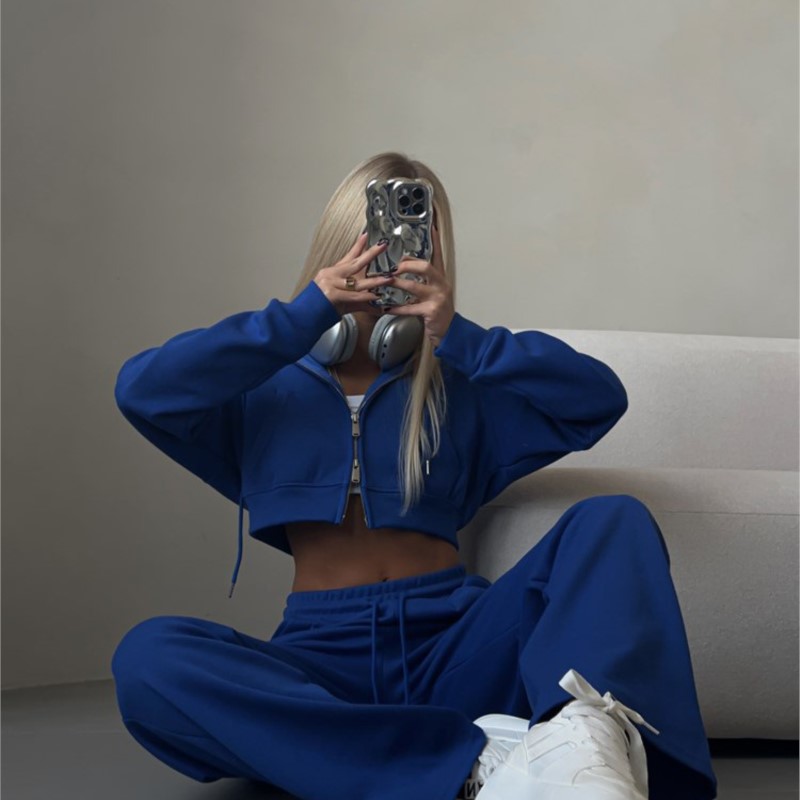 カジュアル レディース スーツ 長袖 ジッパー フード付き  - Winter Clothing Trends のレビューと価格
