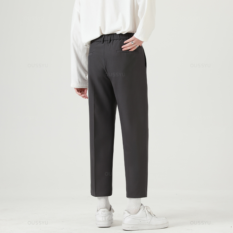 ブランド服スムーズスーツパンツ男性ビジネスフォーマル足首丈ワ - Winter Clothing Work のレビューと価格
