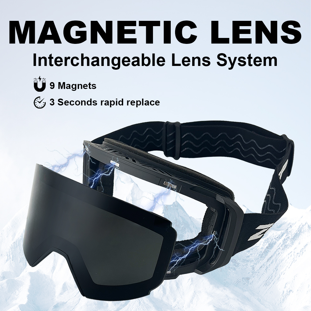 プロのスキーメガネ男性女性防曇円筒形スノースキーゴーグル U - Snow Goggle Uv のレビューと価格