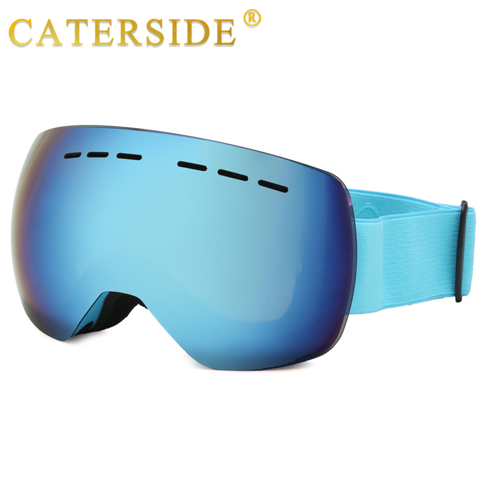 新しい男性スキーゴーグル二重層防曇 UV400 スノーボード - Snow Goggle Uv のレビューと価格