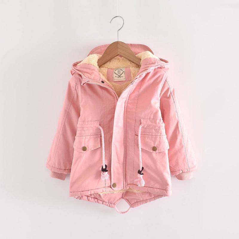 冬の子供服プラスベルベット厚み暖かいジャケット女の子のための - Winter Clothing For Toddlers のレビューと価格