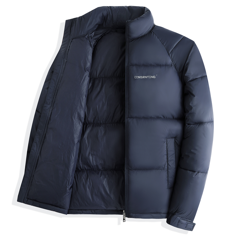 高品質メンズジャケットスタンドアップカラージッパープリント綿 - Winter Clothing Trends のレビューと価格
