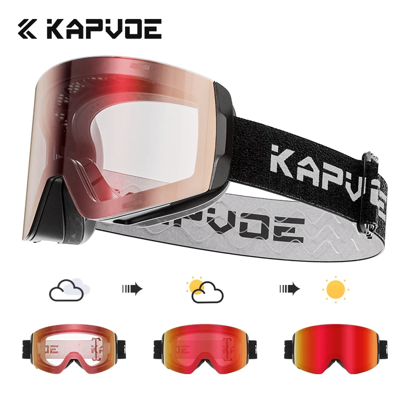 KAPVOE 磁気スノーゴーグル 二重層防曇 UV 保護 ス - Snow Goggle Uv のレビューと価格