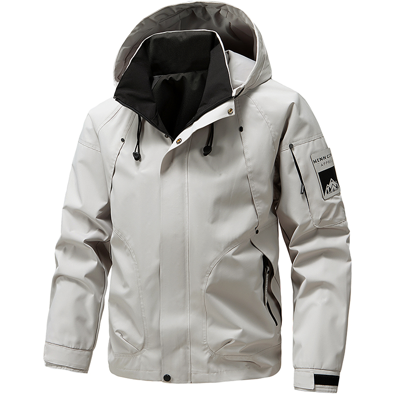 2026 春防水フード付きジャケット男性屋外ソフトシェルジッ - Windproof Jacket Softshell のレビューと価格