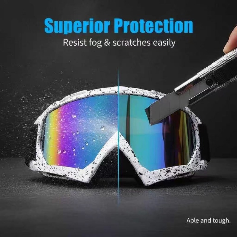 特大サイズのヘルメットゴーグル男性女性モトクロス防風サングラ - Snow Goggle Uv のレビューと価格