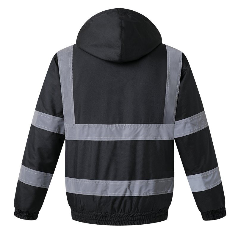 メンズハイビジブルパッチワークボンバージャケット、防水、反射 - Winter Clothing Articles のレビューと価格