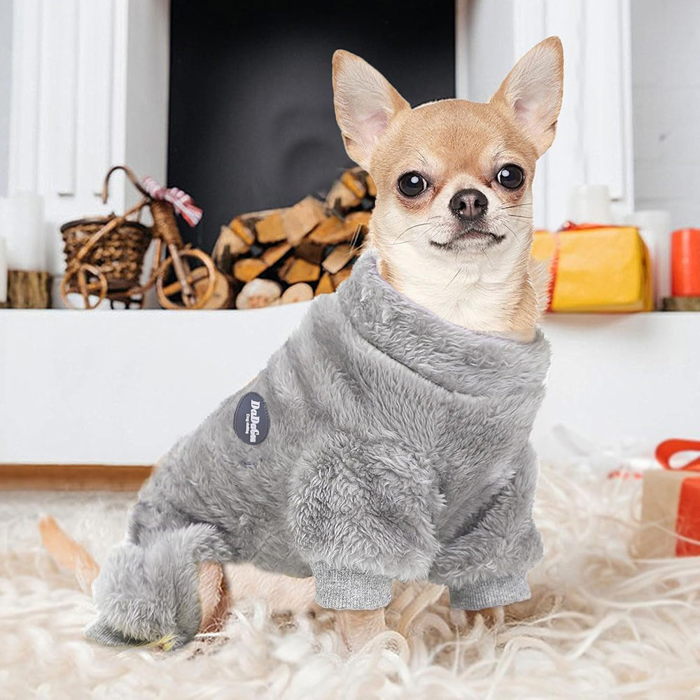 小型犬用セーター 冬用ペット服 男の子 女の子 フリース 子 - Winter Clothing For Toddlers のレビューと価格