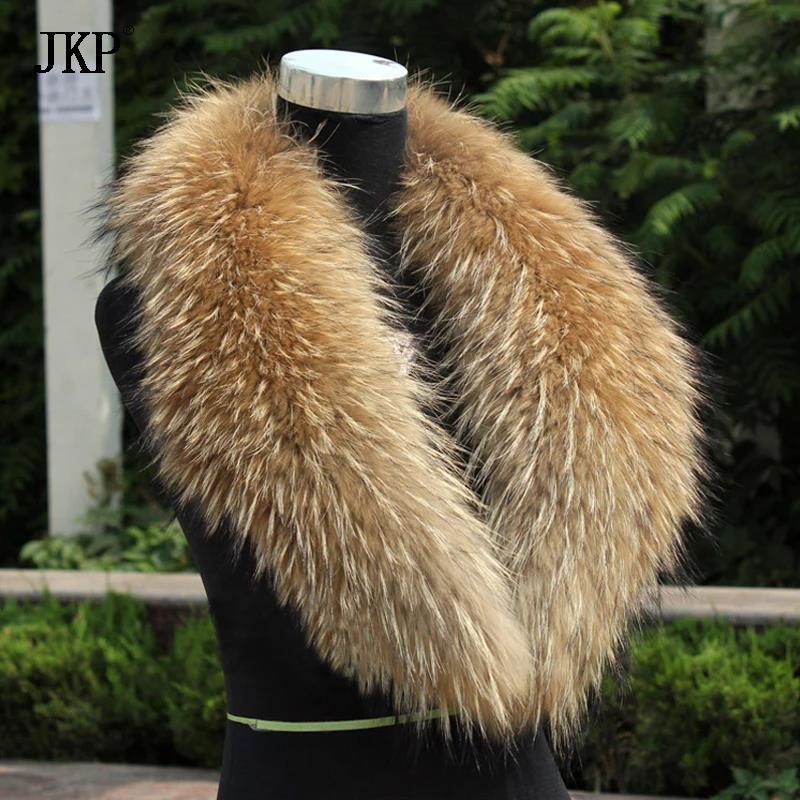 天然毛皮の首輪本物のアライグマの毛皮キツネの首輪ナチュラルス - Winter Clothing Color のレビューと価格