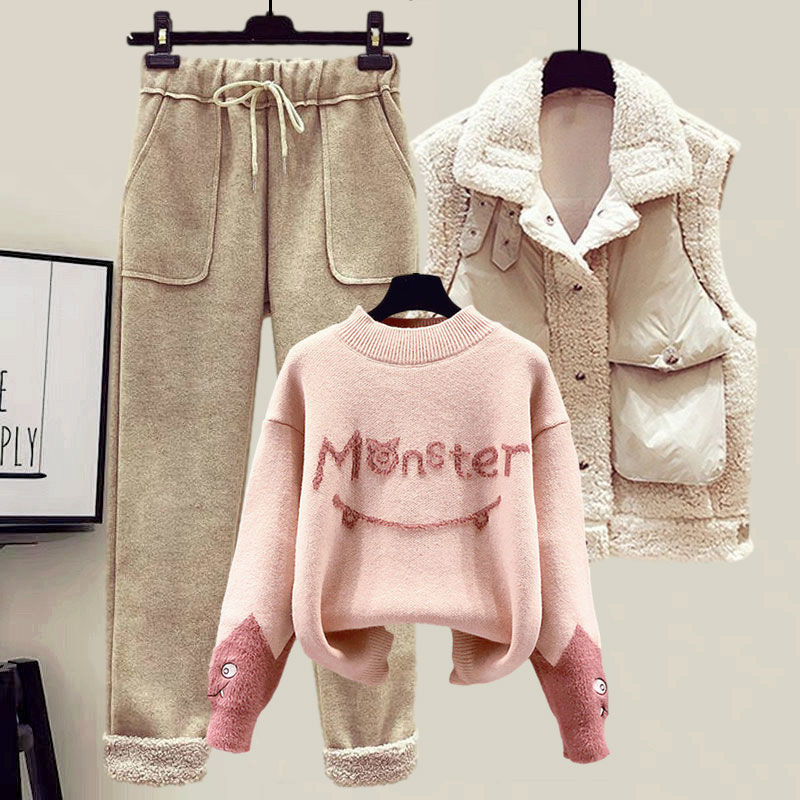 2024 冬の新カシミヤベストコート刺繍ニットセーターカジュ - Winter Clothing Sales のレビューと価格