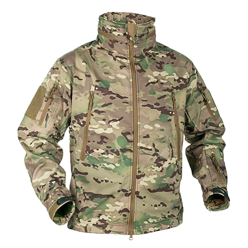 男性の冬秋ソフトシェルフリースジャケット防水 Trainin - Windproof Jacket Softshell のレビューと価格