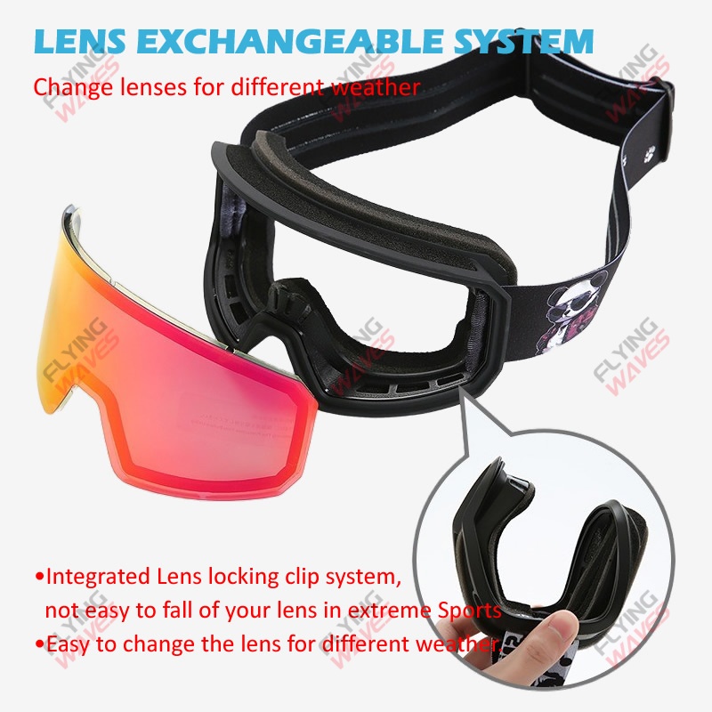 フルスキーゴーグル 大人用 スノーグラス 本物の REVO  - Snow Goggle Uv のレビューと価格