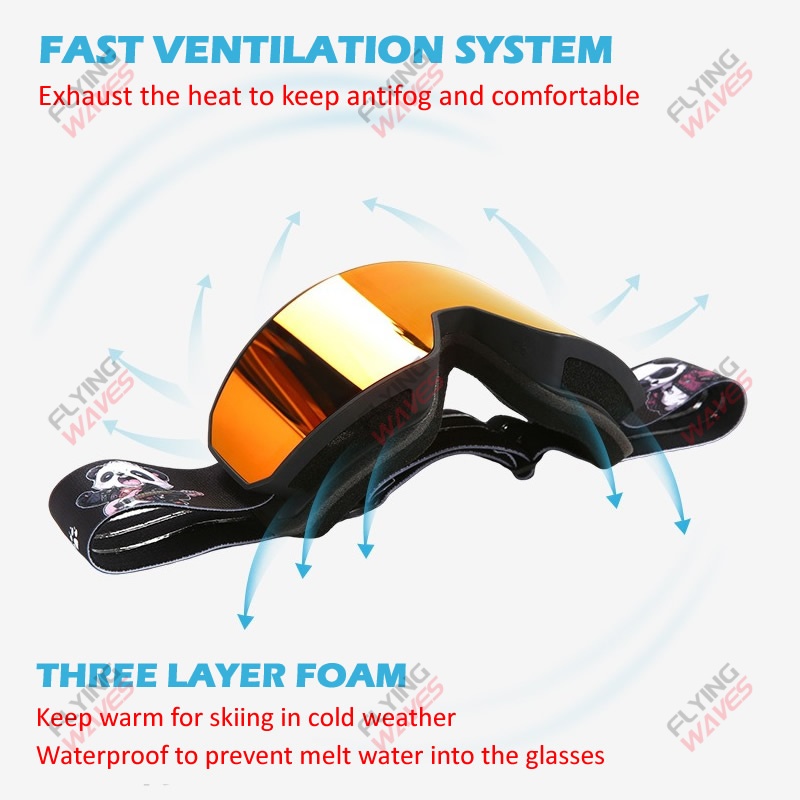 フルスキーゴーグル 大人用 スノーグラス 本物の REVO  - Snow Goggle Uv のレビューと価格