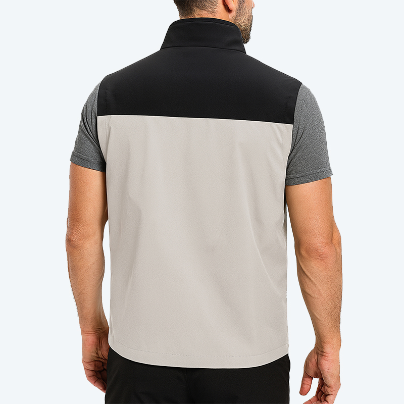 メンズ軽量ソフトシェルベスト ジッパーポケット付き 防風 ノ - Windproof Jacket Softshell のレビューと価格