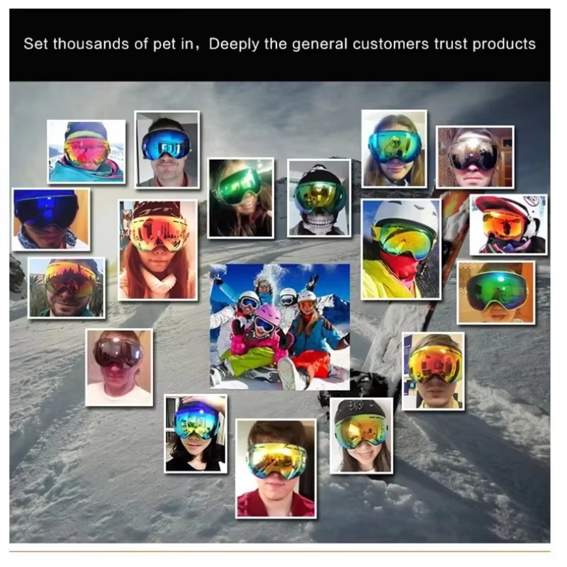 アウトドアスポーツスキーゴーグル UV 保護冬男性女性スノー - Snow Goggle Uv のレビューと価格