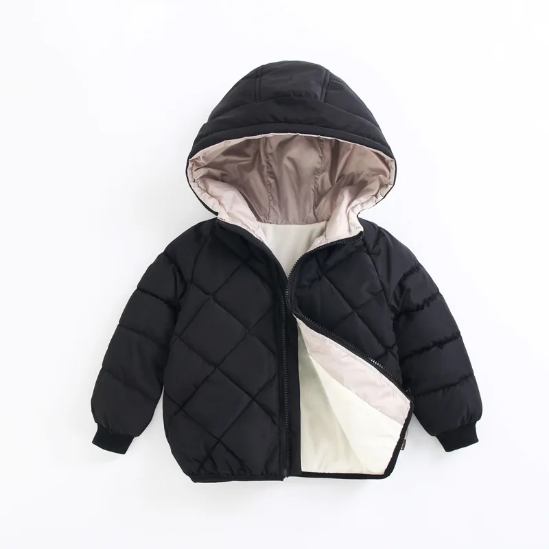 カジュアルベビーガールズ冬服キッズライトダウンコートフード付 - Winter Clothing For Toddlers のレビューと価格