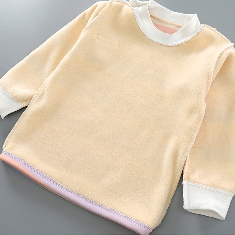 厚みのある暖かいぬいぐるみ子供セット子供服少年少女下着スーツ - Winter Clothing For Toddlers のレビューと価格