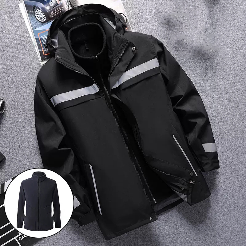 プラスサイズ 7XL 安全ジャケット 反射材付き 取り外し可 - Winter Clothing Articles のレビューと価格
