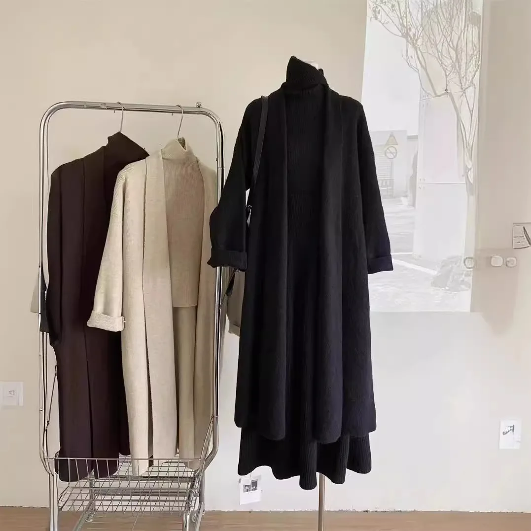 3 点セット女性ロングセーターベスト 2025 ジャンパード - Winter Clothing Sales のレビューと価格