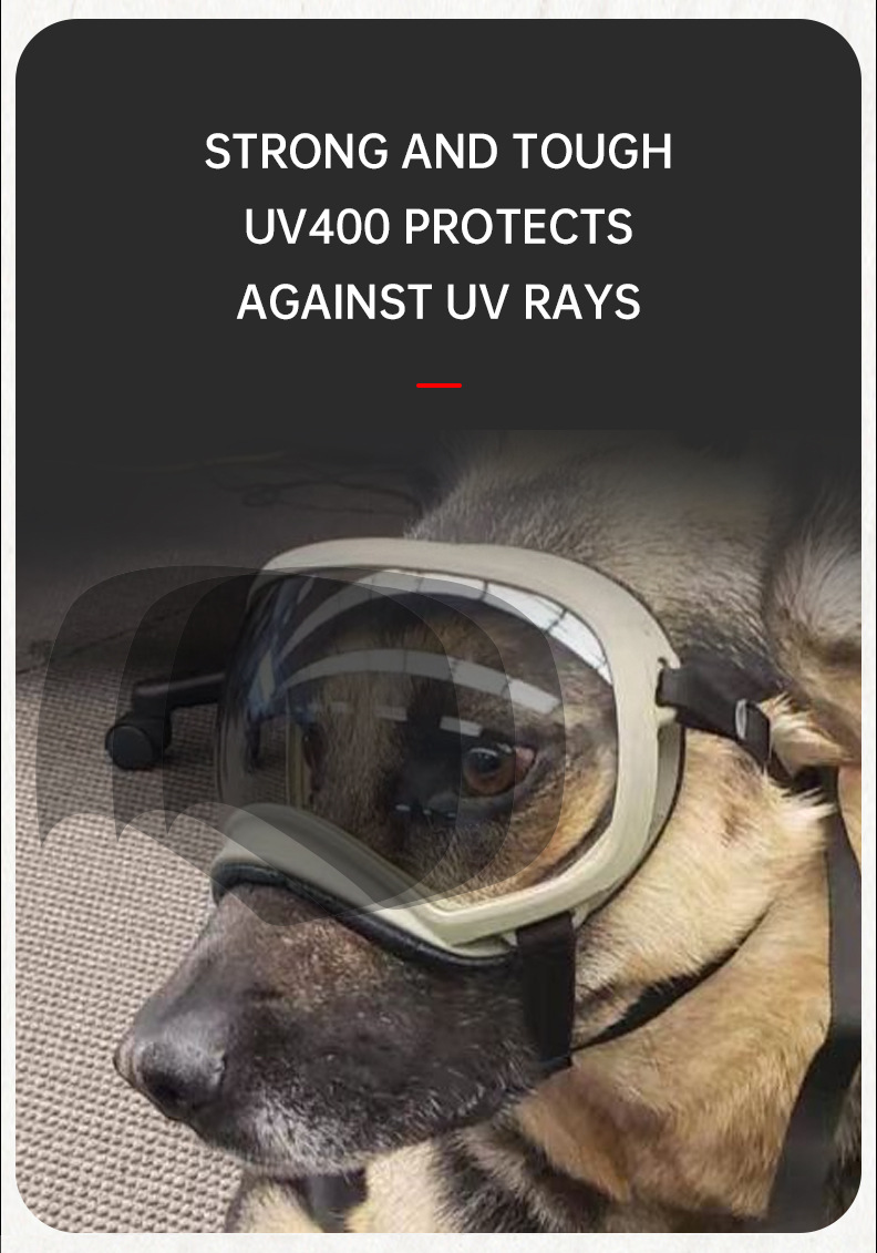 色が変わるペット用メガネ、犬用ゴーグル、犬用サングラス、スノ - Snow Goggle Uv のレビューと価格