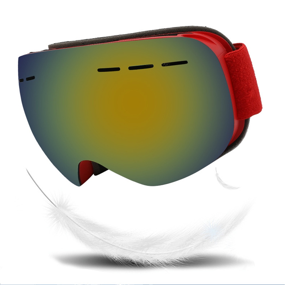 スキーゴーグル二重層フレーム UV400 防曇抗 UV スキ - Snow Goggle Uv のレビューと価格