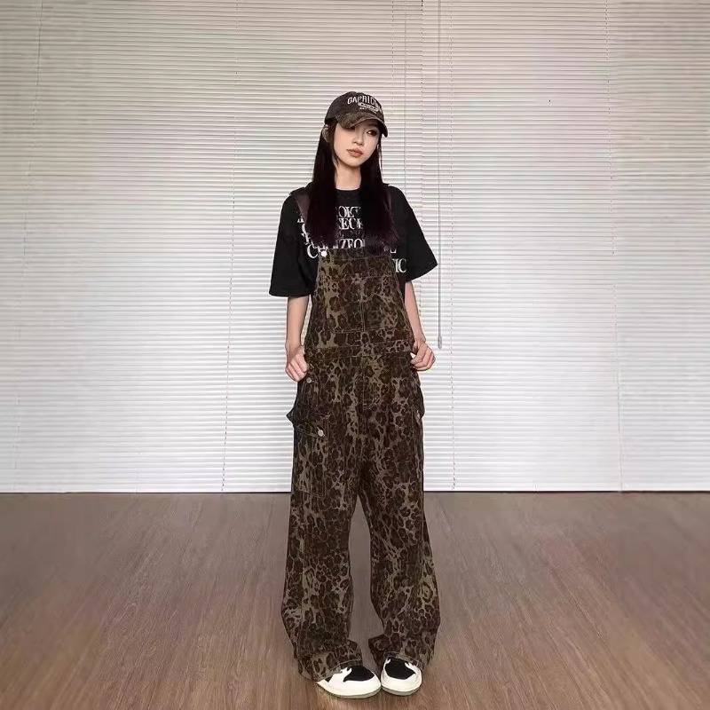 2026年新作 レディース レオパード柄 デニムオーバーオー - Winter Clothing Trends のレビューと価格