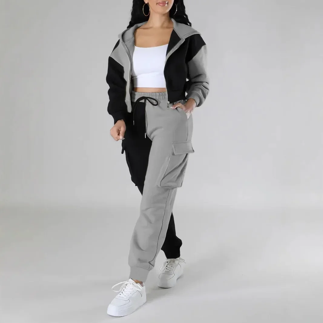 女性ルース秋冬 2 枚スーツマッチングセットパーカートラック - Winter Clothing Sales のレビューと価格