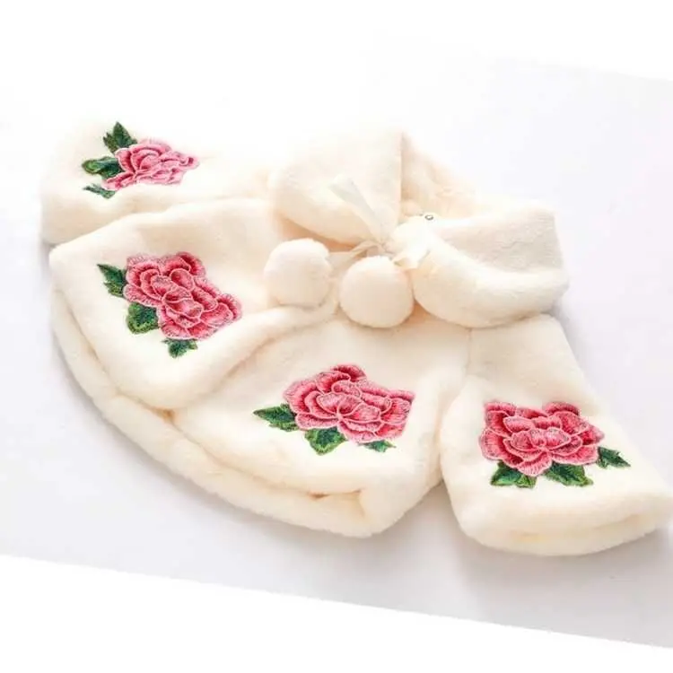 子供のための毛皮の模造ポンチョ,女の子のためのマント,幼児の - Winter Clothing For Toddlers のレビューと価格