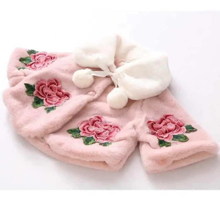 子供のための毛皮の模造ポンチョ,女の子のためのマント,幼児の - Winter Clothing For Toddlers のレビューと価格