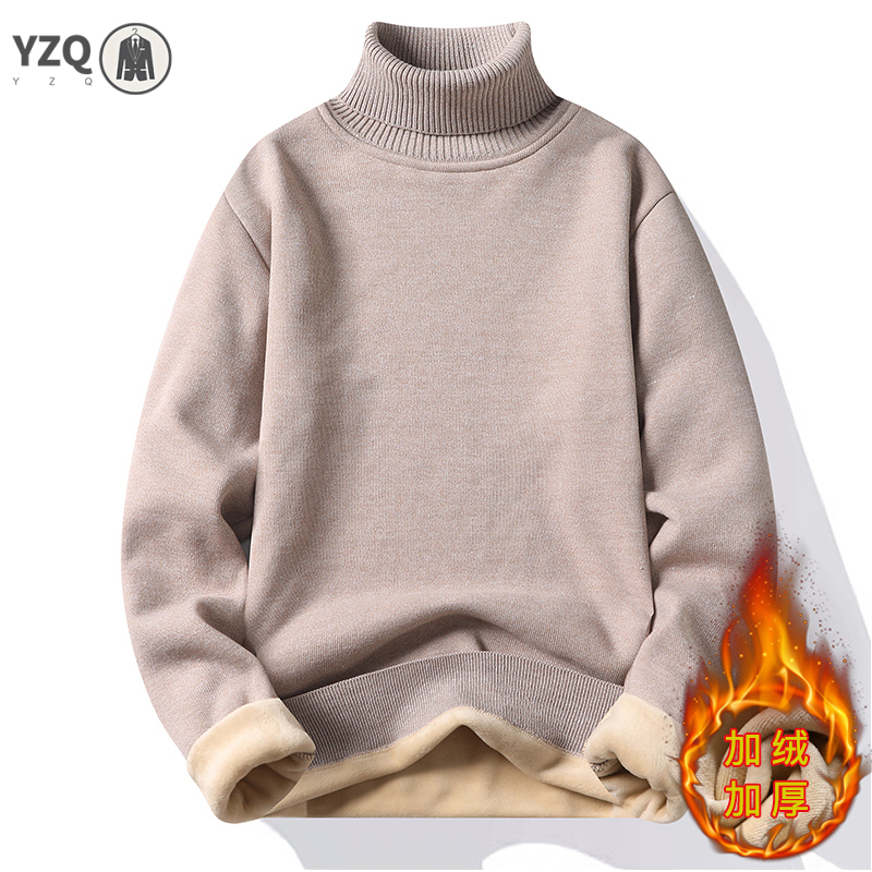 スウェットウェアメンズ抗ピリング高品質ニットタートルネックセ - Winter Clothing Trends のレビューと価格