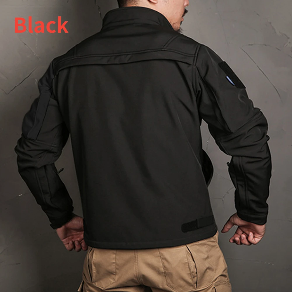 メンズタクティカルセット冬サメ皮ソフトシェル防風防水ジャケッ - Windproof Jacket Softshell のレビューと価格