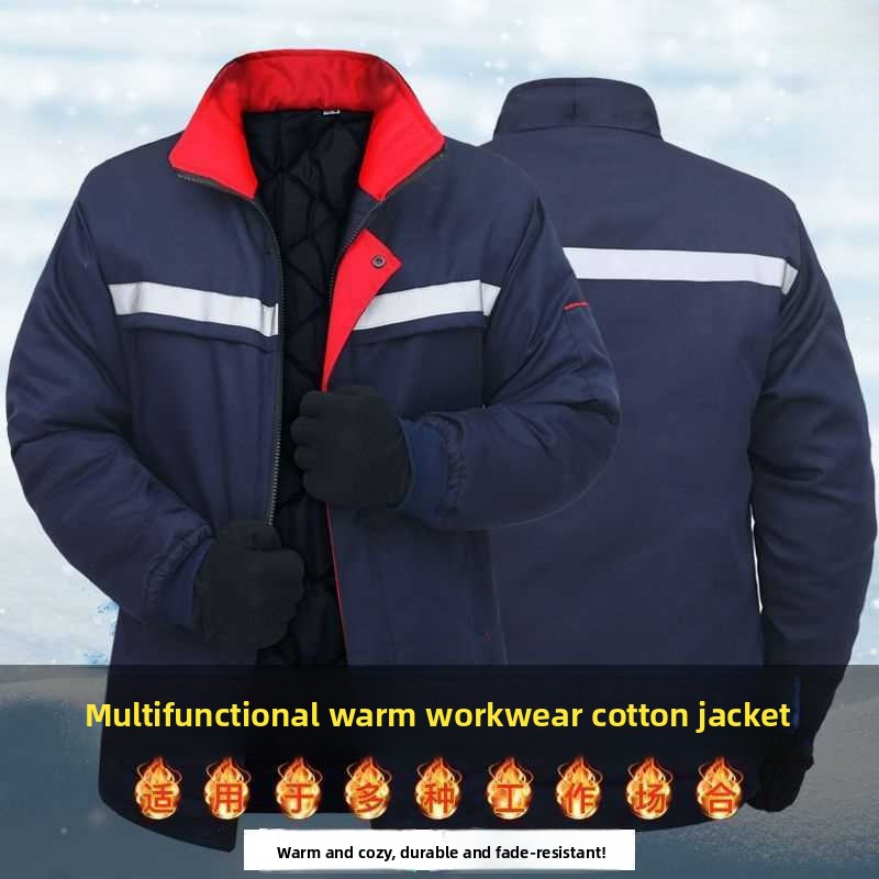 Thiened 冬作業服綿ジャケット反射ストリップ自動車修理 - Winter Clothing Work のレビューと価格
