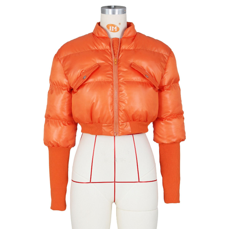 女性パーカーショートコートジッパージャケットスタンドカラー厚 - Winter Clothing Work のレビューと価格