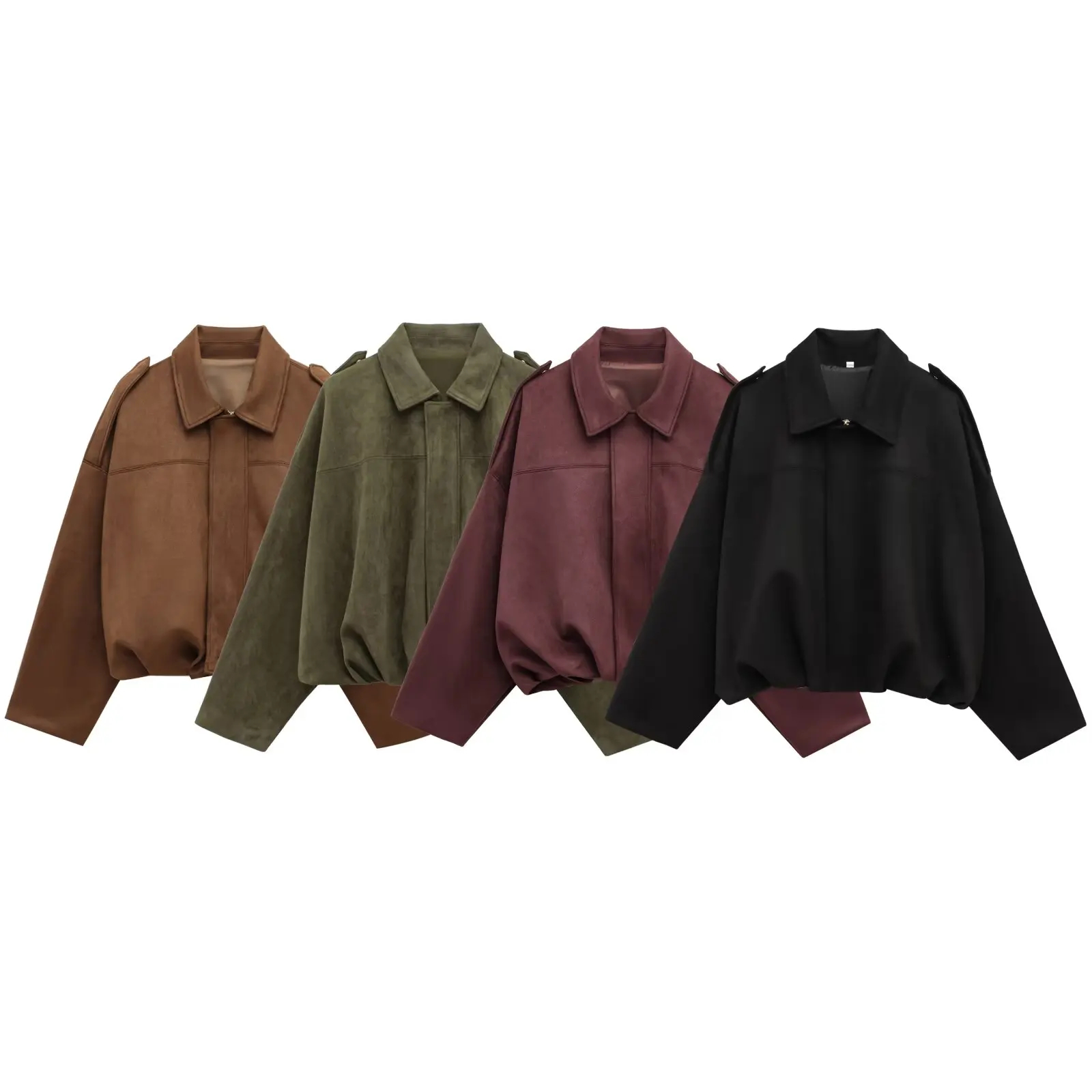 HH レディース ストリートファッション 無地 ルーズ スエ - Winter Clothing Color のレビューと価格